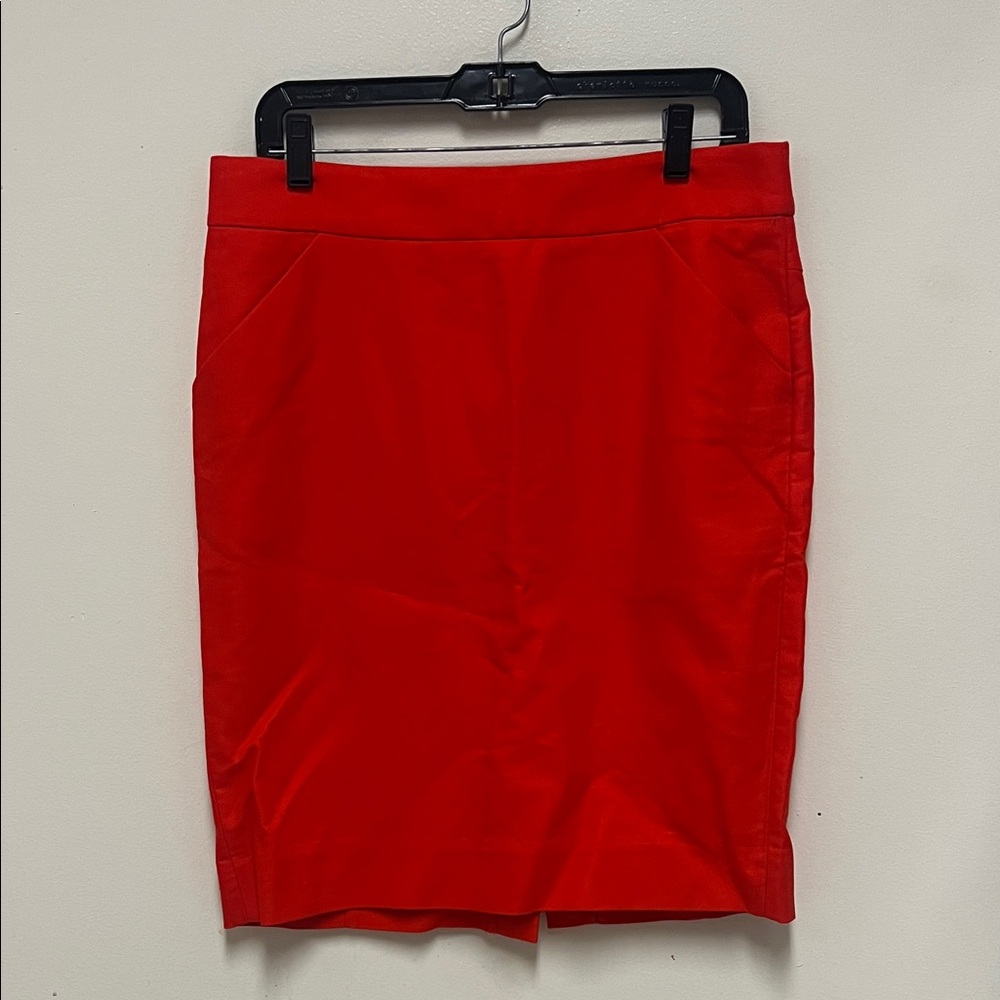 J. Crew The Pencil Skirt Red Size 10